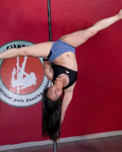Lucy Kim, instructor at Pole Fitness Studio